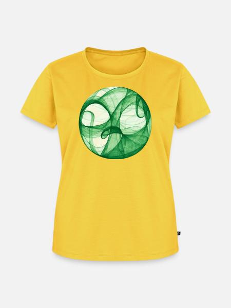 Lebensbaum Grün - Frauen Premium Bio T-Shirt - Sonnengelb