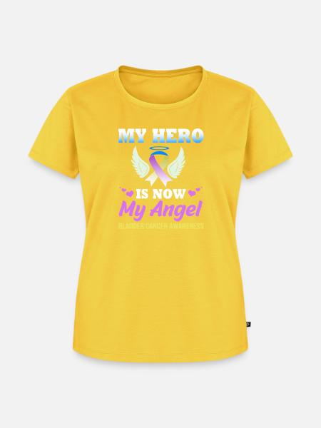 Blasenkrebs Krebs Blase - Frauen Premium Bio T-Shirt - Sonnengelb