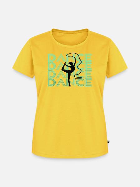 Dance - Frauen Premium Bio T-Shirt - Sonnengelb
