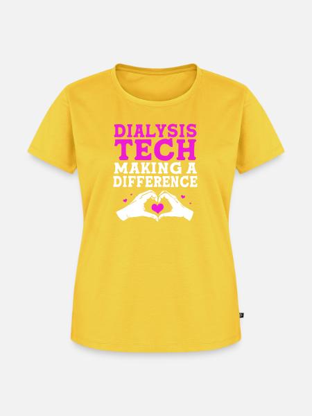 Dialyse-Techniker - Frauen Premium Bio T-Shirt - Sonnengelb