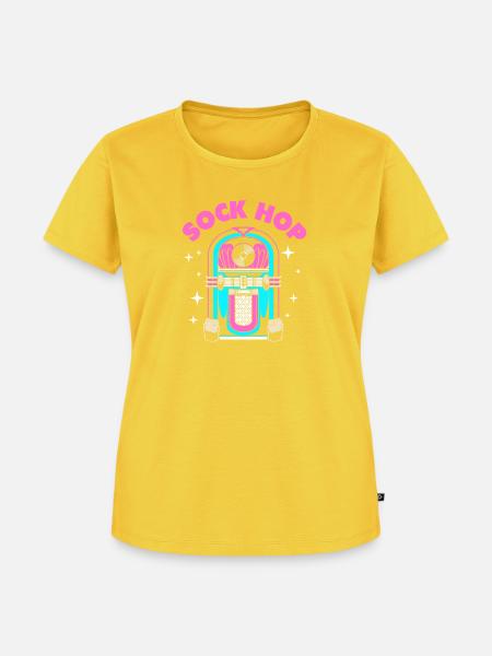 Sock Hop - Frauen Premium Bio T-Shirt - Sonnengelb