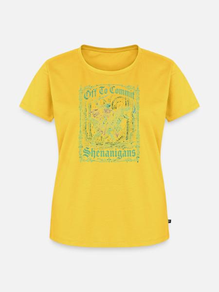 Shenanigans Knight Dragon - Frauen Premium Bio T-Shirt - Sonnengelb