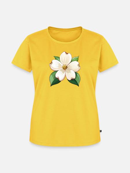 Hartriegelblume - Frauen Premium Bio T-Shirt - Sonnengelb