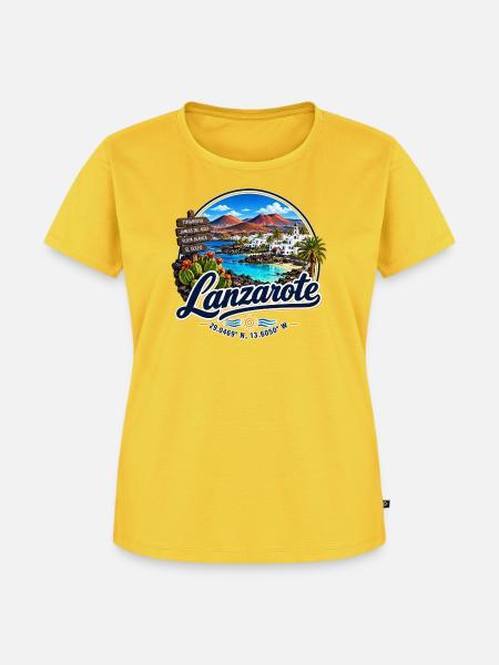 Lanzarote - Islas Canarias - Kanaren - Spanien - Frauen Premium Bio T-Shirt - Sonnengelb