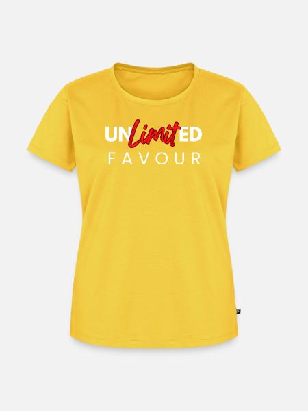 Unbegrenzte Gunst - Frauen Premium Bio T-Shirt - Sonnengelb