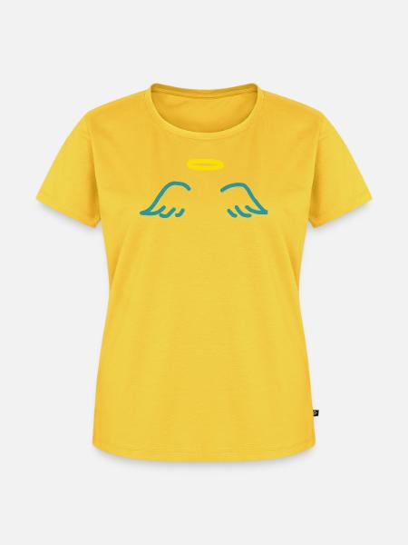 engel - Frauen Premium Bio T-Shirt - Sonnengelb