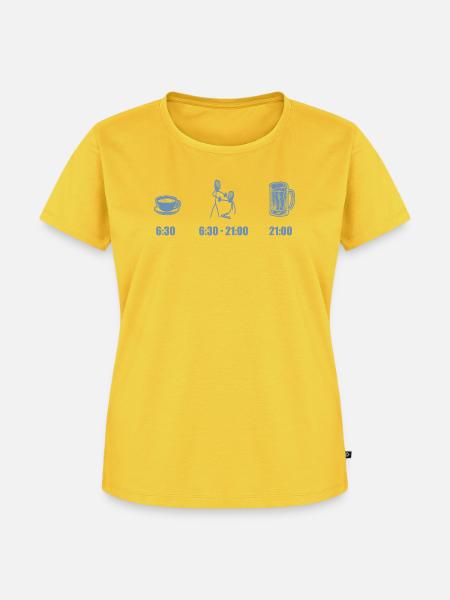 Fechter Geschenkideen Bier Kaffee - Frauen Premium Bio T-Shirt - Sonnengelb