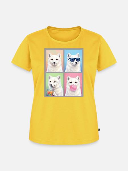 Polarfüchse Polarfuchs - Frauen Premium Bio T-Shirt - Sonnengelb