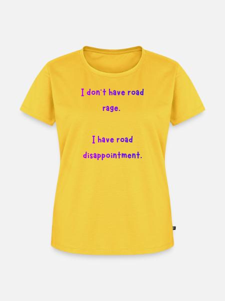 Straßenfrust Spruch Hoodie - Frauen Premium Bio T-Shirt - Sonnengelb