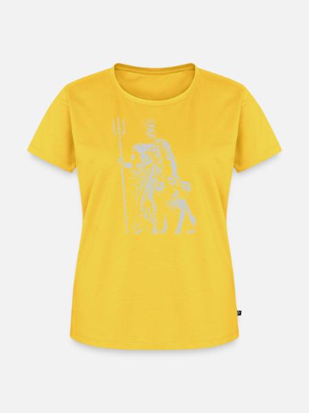 HadesTrident Wächter mit Cerber - Frauen Premium Bio T-Shirt - Sonnengelb