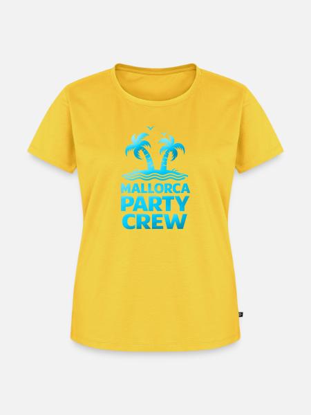 Mallorca Party Crew - Frauen Premium Bio T-Shirt - Sonnengelb