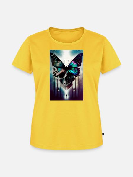 Thriller-Cover - Frauen Premium Bio T-Shirt - Sonnengelb