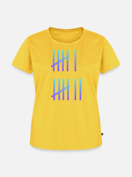 SIX SEVEN Meme - Frauen Premium Bio T-Shirt - Sonnengelb