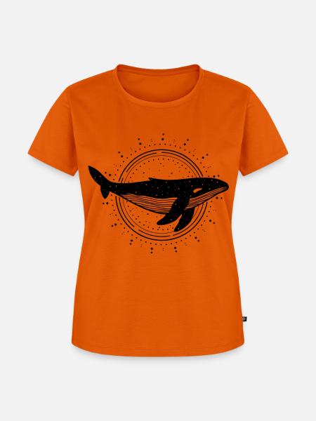 Wilder Ozean - Frauen Premium Bio T-Shirt - Orange