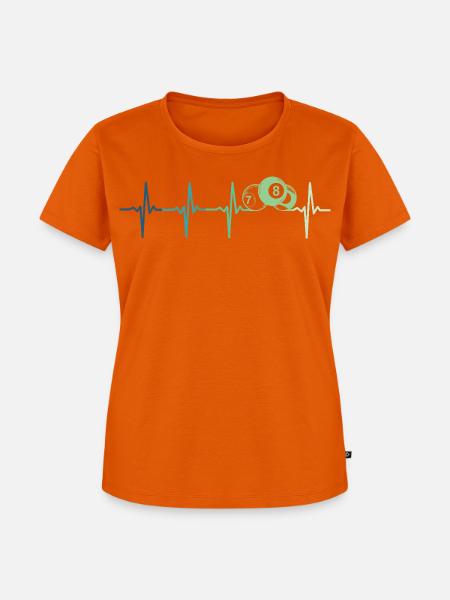 Billard, Billardkugel - Frauen Premium Bio T-Shirt - Orange 
