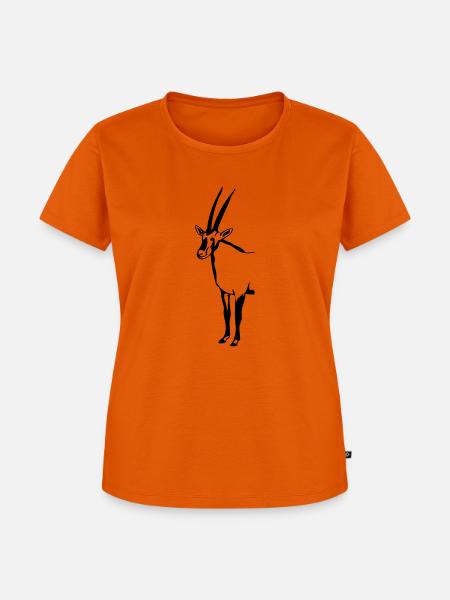 Oryx - Antilope - Antelope - Frauen Premium Bio T-Shirt - Orange