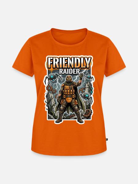 Friendly Raider - Frauen Premium Bio T-Shirt - Orange