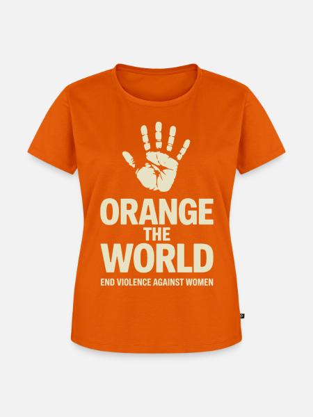 Orange The World - Frauen Premium Bio T-Shirt - Orange