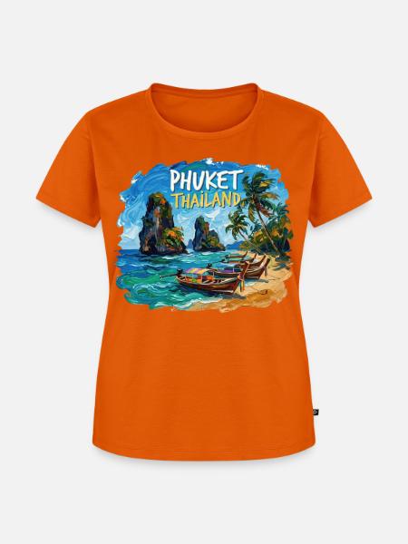 Phuket Thailand - Frauen Premium Bio T-Shirt - Orange