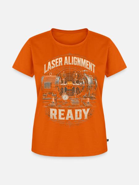 Industriemechaniker Laser Alignment Ready - Frauen Premium Bio T-Shirt - Orange 