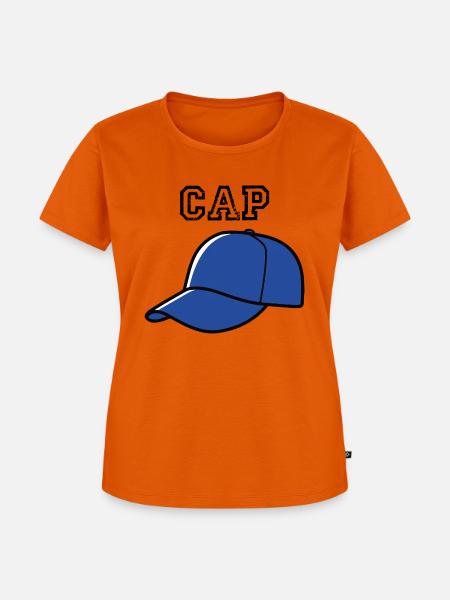 cap fake Shirt - Frauen Premium Bio T-Shirt - Orange
