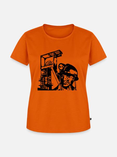Kohle 6 - Frauen Premium Bio T-Shirt - Orange