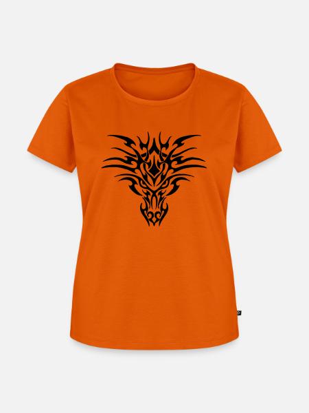 dragon - Frauen Premium Bio T-Shirt - Orange 