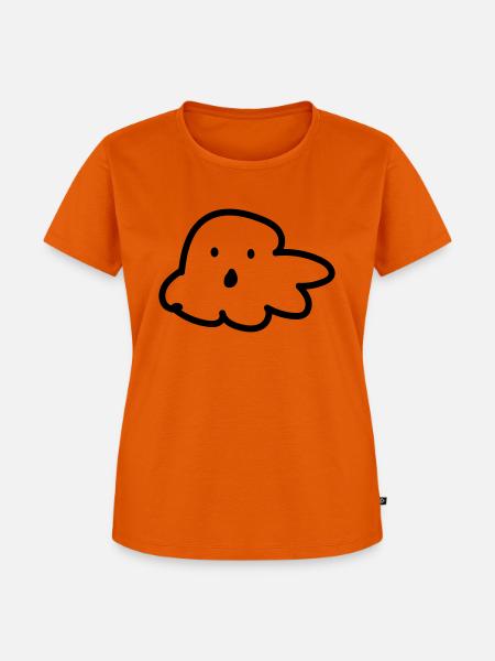 Gespenst -Spoooky - Frauen Premium Bio T-Shirt - Orange 