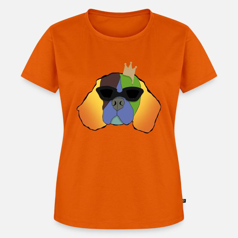 King Einstein - Frauen Premium Bio T-Shirt - Orange