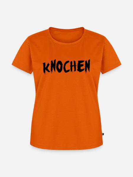 Knochen - Frauen Premium Bio T-Shirt - Orange