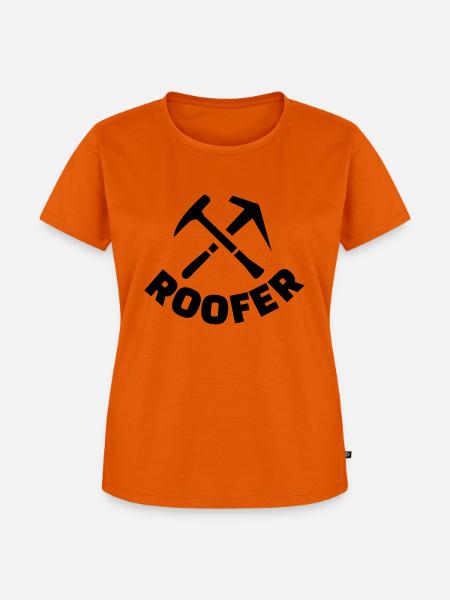 Dachdecker - Frauen Premium Bio T-Shirt - Orange 