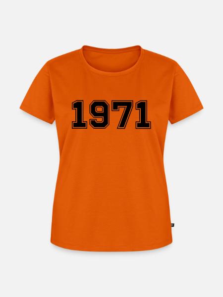 1971 - Frauen Premium Bio T-Shirt - Orange 