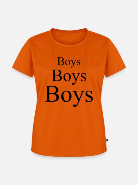 Boys Boys Boys - Frauen Premium Bio T-Shirt - Orange