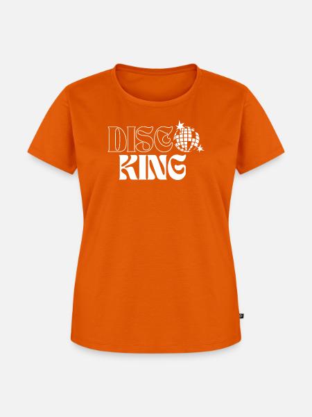 Disco King Retro Party T-Shirt - Frauen Premium Bio T-Shirt - Orange