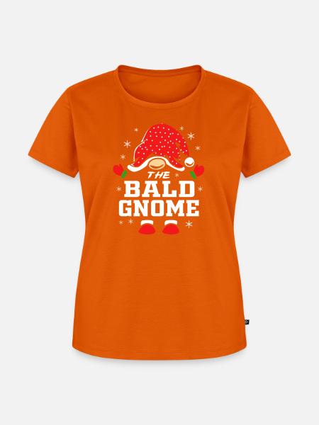 Gnom Glatze - Frauen Premium Bio T-Shirt - Orange