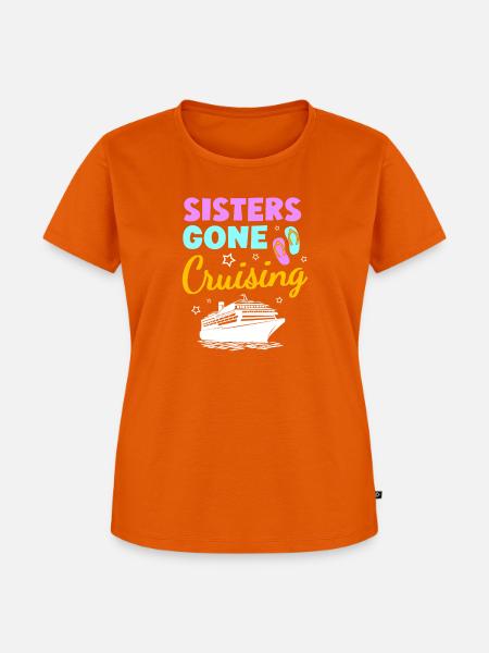 Kreuzfahrtschiff Kreuzfahrt - Frauen Premium Bio T-Shirt - Orange 