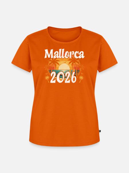 Mallorca 2026 - Frauen Premium Bio T-Shirt - Orange
