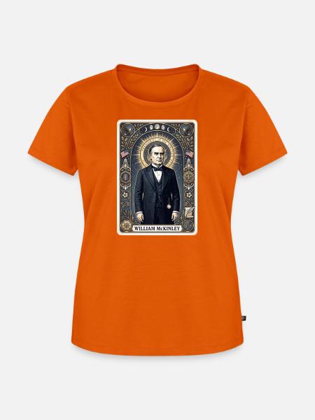 William McKinley Tarotkarte - Frauen Premium Bio T-Shirt - Orange 