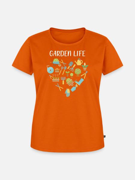 Botaniker - Frauen Premium Bio T-Shirt - Orange