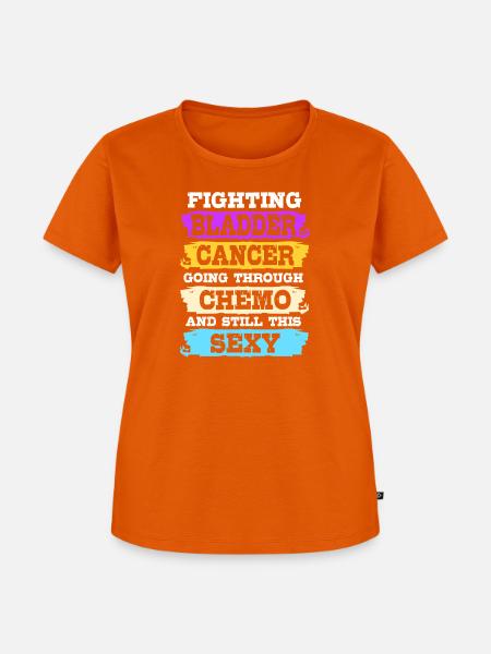 Blasenkrebs Krebs Blase - Frauen Premium Bio T-Shirt - Orange 