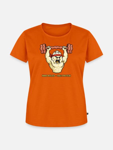 Hard Boiled - Frauen Premium Bio T-Shirt - Orange