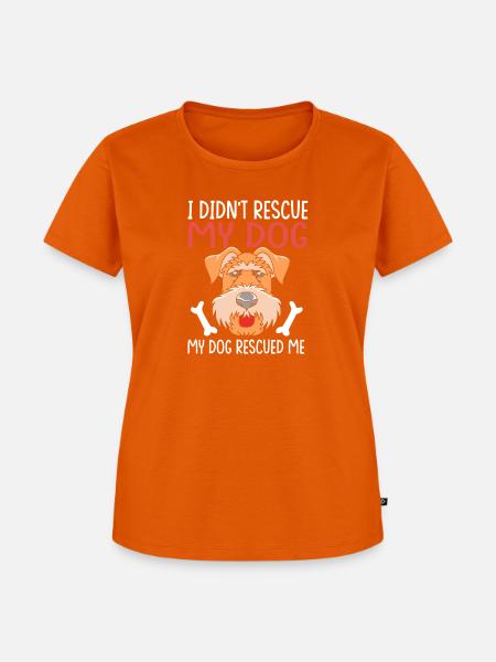 Airedale Terrier - Frauen Premium Bio T-Shirt - Orange