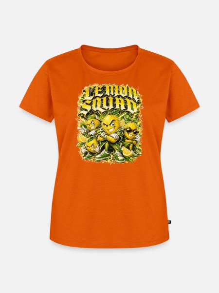 Zitrone - Frauen Premium Bio T-Shirt - Orange