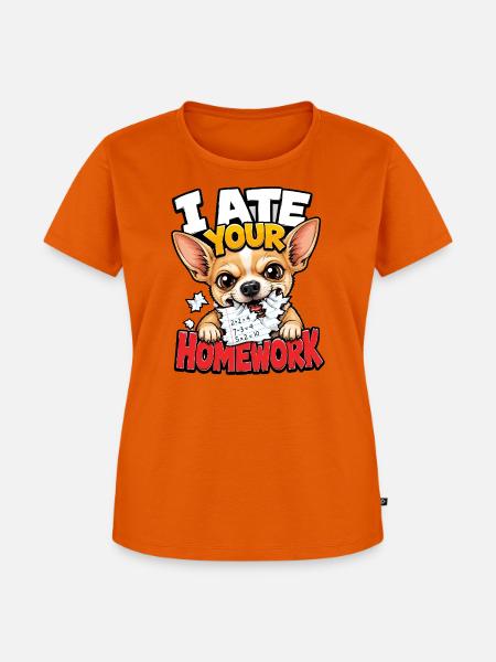 Chihuahua - Frauen Premium Bio T-Shirt - Orange 