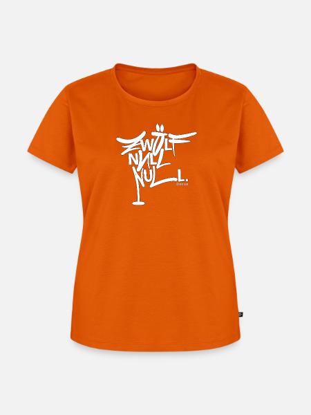 1200 Graffiti Schriftzug - Frauen Premium Bio T-Shirt - Orange