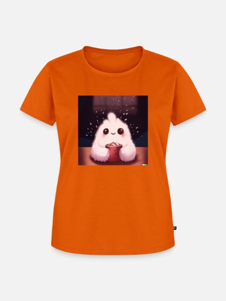 Fluffiges Tierchen - Frauen Premium Bio T-Shirt - Orange 