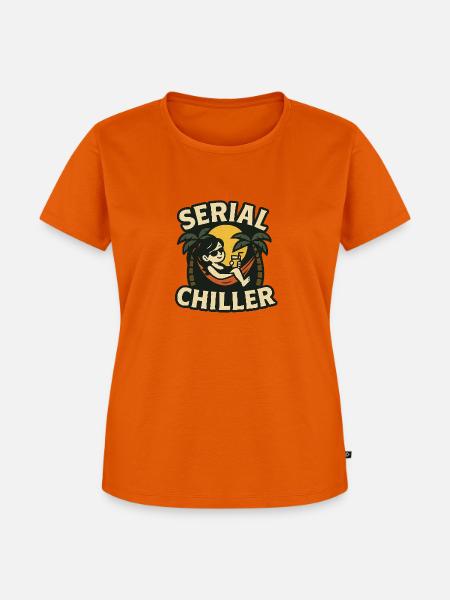 Serial Chiller Damen - Frauen Premium Bio T-Shirt - Orange