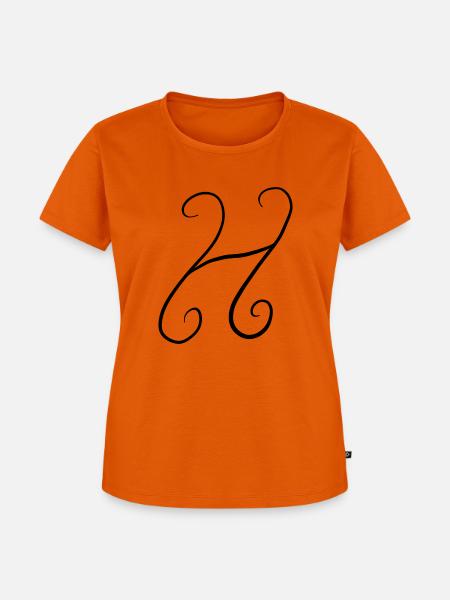 H - Frauen Premium Bio T-Shirt - Orange