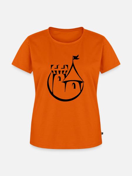 Schloss-Turm - Frauen Premium Bio T-Shirt - Orange