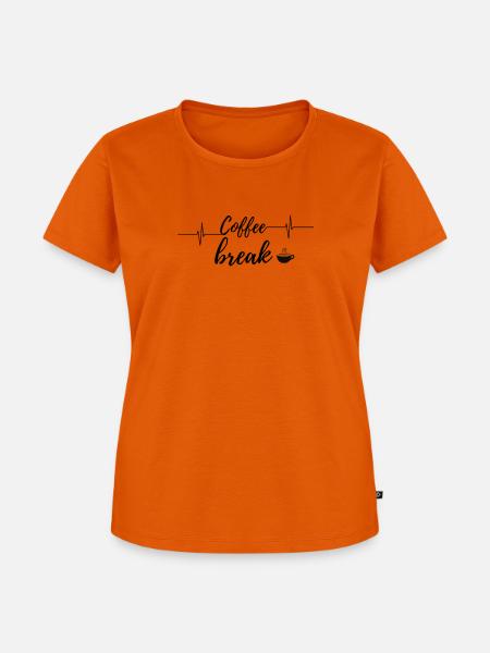 Coffee Time - Frauen Premium Bio T-Shirt - Orange